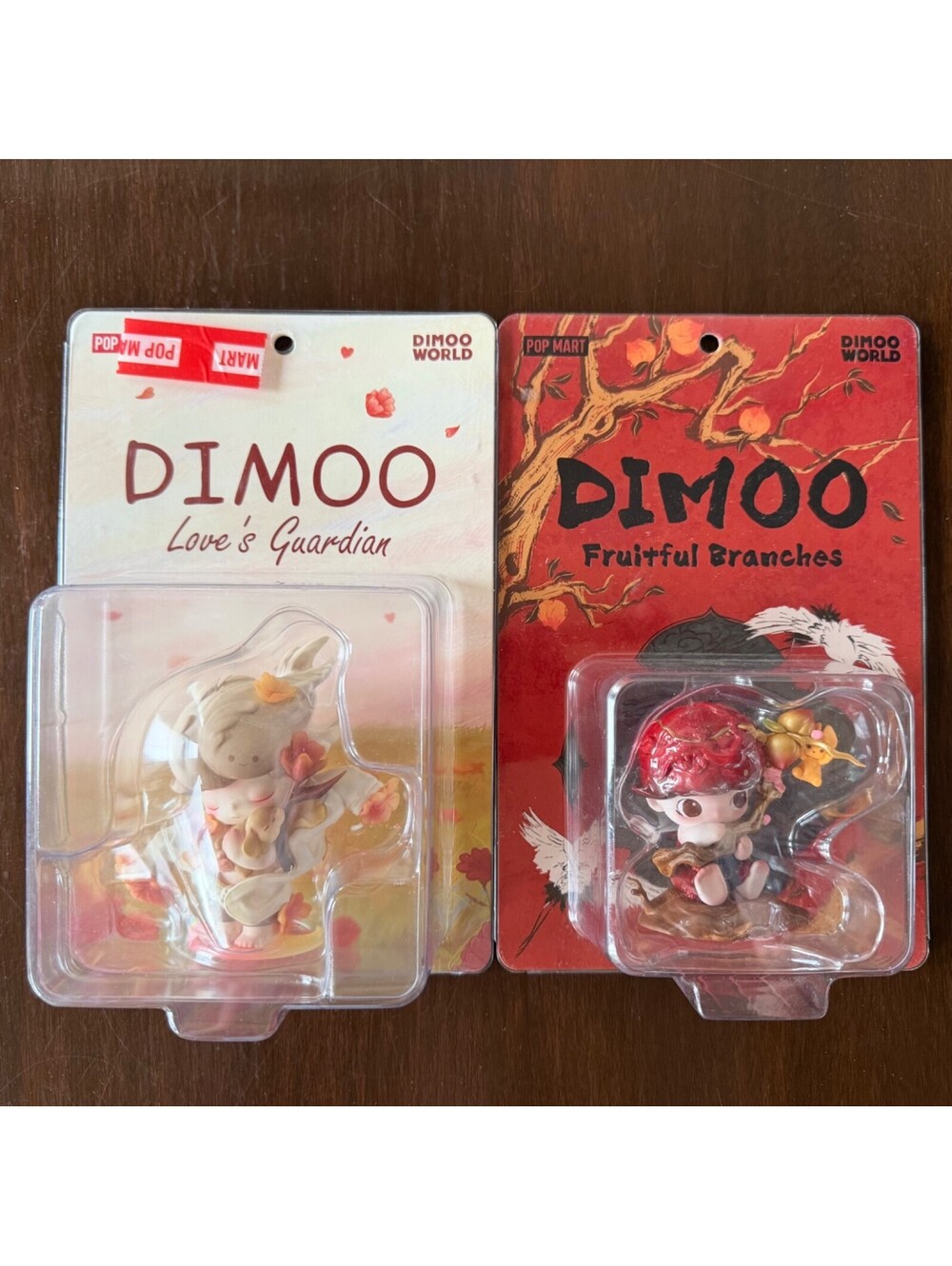 Pop Mart - Dimoo World Lot of 2 Fruitful Branches & Love's Guardian New Sealed